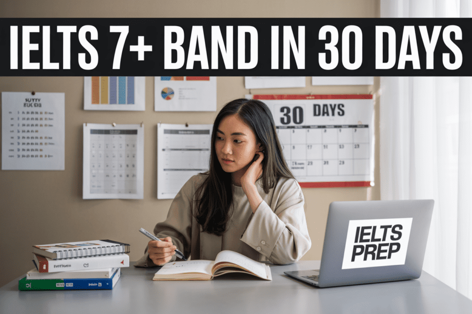 How to Score 7+ Band in IELTS in 30 Days